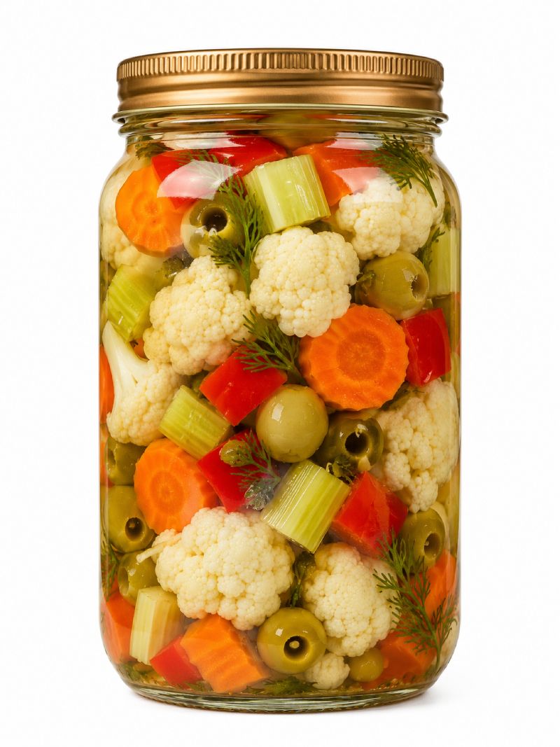 Traditional Naturally Fermented Vegetable Pickles (Vinegar-Free) ترشی سبزیجات تخمیری سنتی (بدون سرکه)