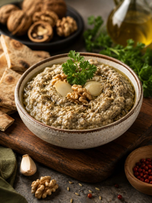 Persian Walnut & Roasted Eggplant Pickle ترشی بادمجان و گردوی سنتی