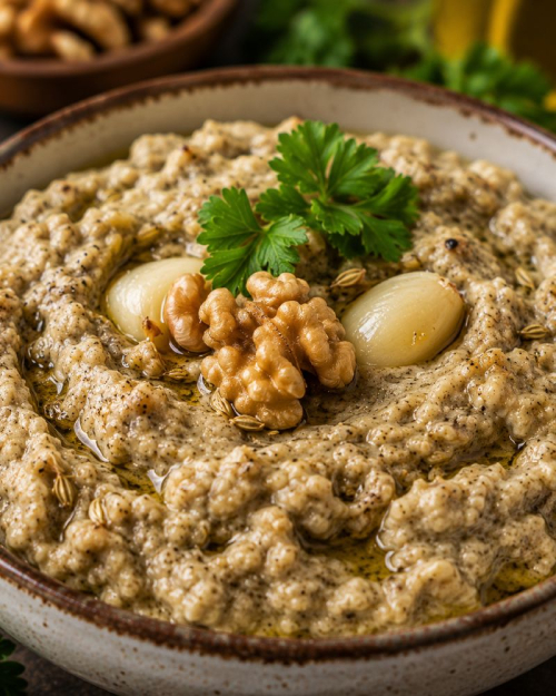 Persian Walnut & Roasted Eggplant Pickle ترشی بادمجان و گردوی سنتی