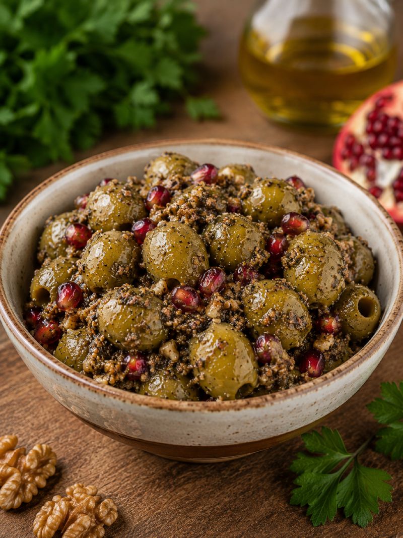 Traditional Persian Marinated Olives (Zeytoon Parvardeh) زیتون پرورده سنتی ایرانی