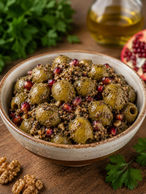 Traditional Persian Marinated Olives (Zeytoon Parvardeh) زیتون پرورده سنتی ایرانی